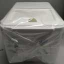 LivLab Mker Rice Storage Container 20 lbs - 15 lbs Airtight Flour Dispenser with Lids & wheel, BPA Free, kitchen organizers for Pet/Cat/Dog Food Storage Container (10 lbs), White