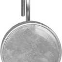 Gray Shower Curtain Hooks Set of 12 Rustproof Metal Decorative Shower Hooks for Curtains Rods Shower Curtain Rings for Bathroom Living Room Bedroom (1.45x1.45x1.1 Inches)