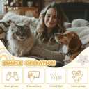 LemonRoad 6 Pcs Pet Hair Removal Tool Set Includes 4 Electrostatic Pet Hair Removal Gloves for Cat Dog Carpet Scraper for Couch, Clothes, Car, Carpet, Bed, Furniture