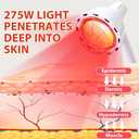 Rhmip Infrared Light,White 275W Near Red Infrared Heat Lamp for Relieve Joinpt Pain and Muscle Aches