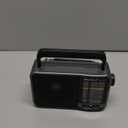 Portable AM/FM Transistor Radio with Loud Speaker, Battery or USB Powered - Compact Emergency Radio for Indoor, Outdoor, Travel & Storms (Model BJL-671) (Gray)