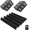 7620 Flavorizer Bars and 7622 Heat Deflector for Weber Genesis 300 Series E320, S310, E310, S330, E330, S-310, S-320, S320 with Front Control Grills, Replacement Parts for Weber 7621 65505,17.5 Inch