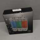 Shampoo and Conditioner Dispenser, Shower Soap Dispenser Wall Mounted, Refillable Shampoo and Conditioner Bottles for Bathroom Hotel Large Capacity(Black) (3 chamber)