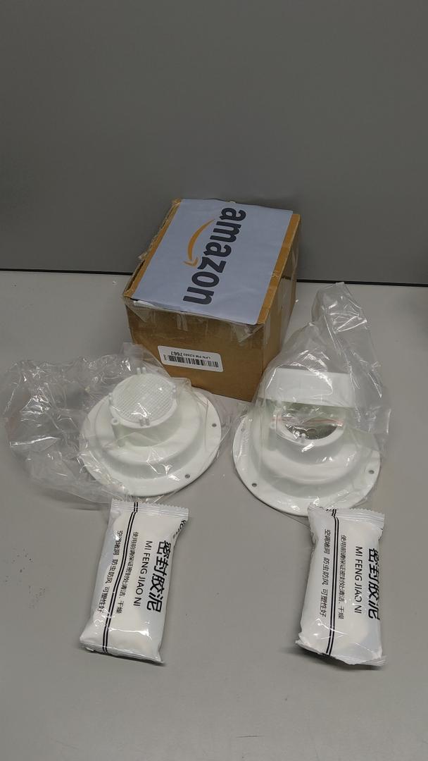 Plumbing Vent Kit with Screen, 2 Pack, Camper Vent Cap Replacement, RV Sewer Vent Cap, White Plumbing Vent Kit with Screen, 2 Pack, Camper Vent Cap Replacement, RV Sewer Vent Cap, White