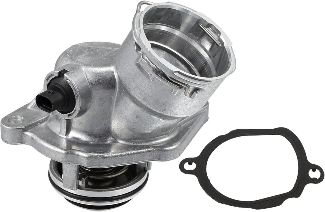 X AUTOHAUX 2722000115 Engine Coolant Thermostat Housing Assembly for Mercedes-Benz C250 C280 C300 CLK350 ML350 ML450 R350 S400 SLK280 SLK300 SLK350 2005-2012 2722000415