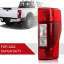 Halogena Tail Lights w/Blind Spot(Module NOT Included) Compatible with 2020 2021 2022 Ford F250 F350 F450 Super Duty TailLight Rear Brake Lamp Signal Assembly Right Passenger Side,FO2801279