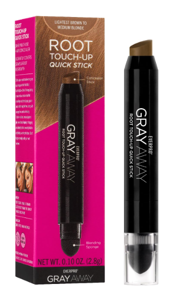 EVERPRO Gray Away Root Touchup Quick Stick, Lightest Brown/Medium Blonde, 0.1 Oz