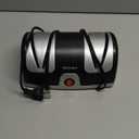 Secura 2-Stage Electric Knife Sharpener with Diamond Abrasives and Precision Angle Guides, Professional Sharpening Tool for Kitchen Straight Edge and Ceramic Knife, Black