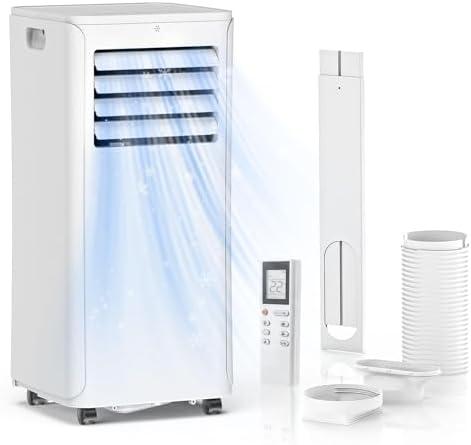 Portable Air Conditioner - 12,000 BTU 3-in-1 Cooling Unit with Dehumidifier, Fan & AC Modes - Ac Units Cools Up to 550 Sq.Ft - 24-Hour Timer, Remote Control & Window Kit Included