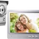 Video Intercom System,9inch Monitor for Video Doorbell Wired,Doorbell with Camera and Monitor Support Night Vision,Unlocking,Monitoring,Dual-Way for Villa Home Office Apartment