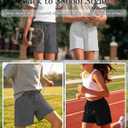 3 Pack Girls' Shorts | Summer, Drawstring, Elastic Waist, Casual, Athletic, Loose Shorts, with Pockets, Back to School