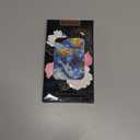 for iPhone 17 Case - Wireless Charging Compatible - Dual-Layer Hard Shell + Silicone Cover - Shockproof Protective Phone Case with Stylish Designs for Women - Abstract Bule Gold Water