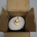 Ceramic White Liquid Soap Dispenser with Embossed Design Look, Soap Dispenser with Rust-Proof Plastic Pump 13.5oz for Bathroom Kitchen (1pcs, Gold)