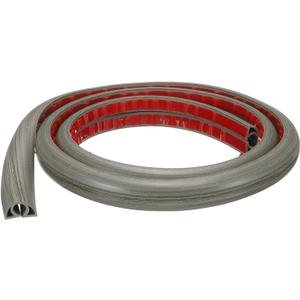 HARFINGTON 4ft Cord Cover Floor W0.3 x H0.3 Inner Channel PVC Hide Extension Cable Floor Wire Hider Wire Covers Protector for Prevent Cable Trips Cables Management, Light Grey