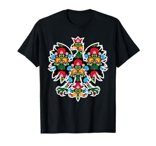Polish Eagle | Poland WYCINANKI Emblem, Polish Folk Art Fest T-Shirt