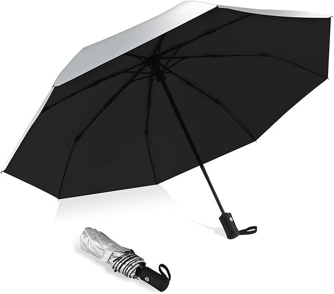 40/42/46/50inch UPF 50+ Sun Umbrella UV Protection UV Umbrellas for Sun Protection Compact Umbrella Travel Size Umbrellas for Rain Waterproof And Wind Resistant Auto Open Close