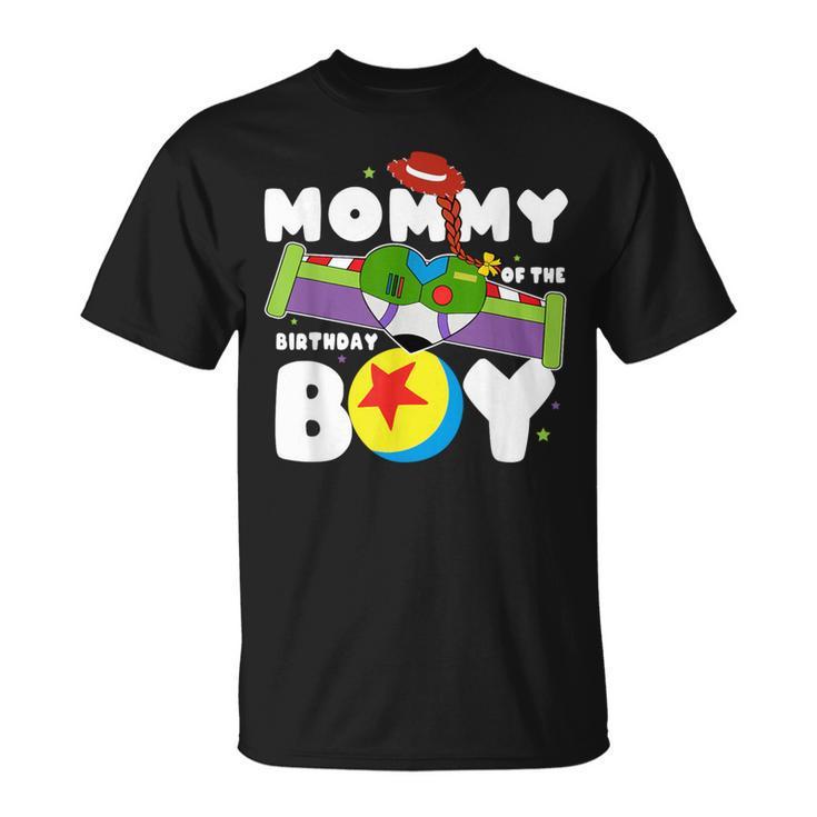 Mom of The Birthday Boy Toy Lover Funny Story B-Day Party T-Shirt, XL