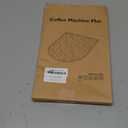 Silicone Coffee Mat,15.8"x 11.8"in Bar Mat for Countertop,Heat-Resistant,Non-Slip,Leak-Proof,Fit for Coffee Maker/Espresso Machine-Black