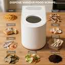 5L Electric Kitchen Composter, Indoor Countertop Compost Bin with Visible Window, Intelligent Humidity Sensor, LED Display, Odorless & Auto-Cleaning – Turns Food Waste into Pre-Compost