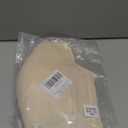 Ribbed Bras for Women Front Closure No Underwire Comfort Senior Wireless Snap Closing Bra (Beige) 42D