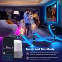 Aigostar Smart LED Strip Light TV Backlight, RGB Music Sync Compatible with App Alexa Google Home, DIY Timer Color Change Light for Christmas Gameroom Livingroom Bedroom Party Wedding Decor (6.6)