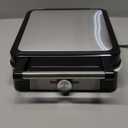 Waffle Iron for 4 Belgian Waffles, 1200W Waffle Maker with Non-stick Coating, Continuously Adjustable Browning