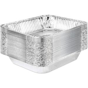 Stock Your Home 9x13 Aluminum Pans (20 Pack) - Disposable & Recyclable Foil Tray- Half Size Steam Table Deep Pans - Tin Foil Pans for Cooking, Heating, Storing, Prepping Food, BBQ, Grilling, Catering