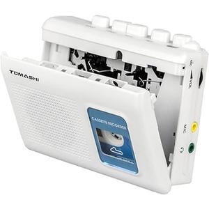 TOMASHI Portable Cassette Player Tape Recorder with Builtin Speaker,Microphone,Headphone Jack, 4.57 x 3.54 x 1.38inch
