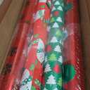 American Greetings Reversible Christmas Wrapping Paper Rolls, Red and Green Holiday Gift Wrap (105 sq. ft., 4 Rolls-30 in. x 12 ft.) Polka Dots, Trees, Snowmen and Snowflakes