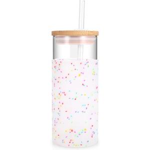 Insulated Tumbler with a Lid and Straw, Featuring The Phrase "But First Coffee".