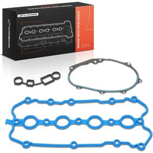 A-Premium Engine Valve Cover Gasket Set Compatible with Volkswagen, Audi Models - 2005-2013 - Jetta, Passat, Golf R, Tiguan, Eos, GTI, A3, A4 Quattro, A5, A5 Quattro, Q5, TT, L4 2.0L