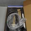 RUACQ Vessel Sink Faucet,Tall Waterfall Bathroom Faucets for 1 or 3 Hole,Single Handle with 304 Stainless Steel Lavatory Vanity Faucet with Deck,Pop-up Drain and Supply Hoses (Gold)