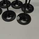 Nuptio Black Candle Holder Candlestick Holders Candle Sticks Holder Tapered Candle Holder Gothic Taper Candle Holders for Halloween Christmas Party Mantel Dinner Home Decoration 2 Sets(6 Pcs)