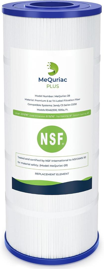 CS150 Pool Filter Cartridge Plus, Fits Jandy CS150, R0462300,1Pack