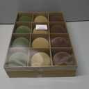 12 Pcs Velvet Christmas Balls Flocked Christmas Tree Hanging Ornaments Shatterproof Plastic Hanging Balls Decorations for Xmas Tree Party Home Holiday Decor (Brown, Green, Beige, 3.15 inch)