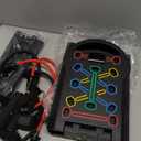 HOTWAVE Portable Exercise Equipment with 16 Gym Accessories,20 in 1 Push Up Board Fitness,Resistance Bands with Ab Roller Wheel,at Home Workout for Men