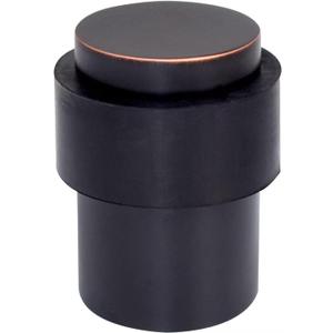 KHTUMEWARE 4 Pack 2 in Floor Door Stopper,Oil Rubbed Bronze Door Stop,Wall Protector Commercial Door Bumper Wedge Decorative Cylindrical Install Door stoppers on the Floor