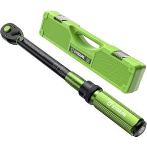 1/2 Drive Click Torque Wrench Dual-Range10-170.0ft.lb/13.60-230.5Nm3% Precision Torque Wrench 1/2 Drive, 72 Tooth Dual-Direction Adjustable Torque Wrench for Bicycle, Moto and Car Maintenance (1/2 Inch (10-170 ft.-lb.) Single)