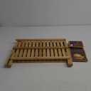 Sagler wooden dish rack plate rack Collapsible Compact dish drying rack Bamboo dish drainer
