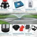 Goldlife Pond Fountain Aerator F2 1HP 750W 15000GPH Floating Fountains Pump