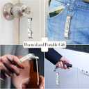 Vesici 30 Sets Christian Party Favors Gifts Bible Verse Bottle Opener Keychain Set Religious Christian Gifts Bulk with Cards and Bag for Church Scripture Thanksgiving Christmas Party Favors(Silver)