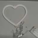 Pink Heart Neon Sign for Bedroom Decoration, Heart Led Light Sign 8.78.7 In Battery/USB Powered Romantic Love Hearts Neon Light for Wall Decor Art Kids Girl Room Wedding Party Valentine's Day Prsent