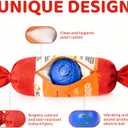 Pool Dog Toys Floating Outdoor Water Toys for Dogs with Electric Ball Rechargeable Vibration Teeth Cleaning Interactive Toy for Small Medium Dogs Cats Puppy Kitten Red Orange