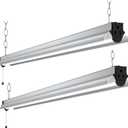 GT-Lite 4FT 5000 Lumen LED Shop Light 55W, Linkable Shop Lighting, Link Up to 17, Easy to Install, for Garage, Workshop, ETL Listed, Total 10,000LM/110W 2-Pack (2)