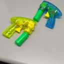 ArtCreativity Friction Powered Light Up Bubble Blaster Gun Set of 2 (No Batteries Needed) Includes LED Bubbles Guns and 2 Empty Bottles Fluid, Outdoor, Indoor Fun Gift Idea, Summer Party Favors