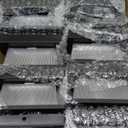 APONUO 8 Pack Solar Flame Post Cap Lights, Flickering Flame & Warm White Modes, IP64 Waterproof SMD LED for 4x4 Wood/Vinyl Posts, Auto On/Off Solar Powered, Outdoor Deck Yard Fence Decor, Black