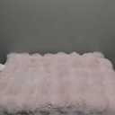 DREAMNINE Soft Faux Bubble Rabbit Fur Throw Blanket for Couch, Thick Cozy Decorative Warm Fuzzy Fur Blanket for Sofa Chair Bedroom Living Room Dorm Women Gift, 50 x 60 Inches, Pink