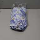 Pioggia Oval Vinyl Fitted Tablecloth with Flannel Backing Elastic Table Cloth Waterproof Oil-Proof Plastic Table Cover Best for 68" x 48" (Blue Flowers)