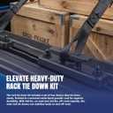 Elevate Rack Tie-Down Kit 1118459 Fits T-Slot Compatible with RealTruck Elevate Tie Downs (Set of 4)