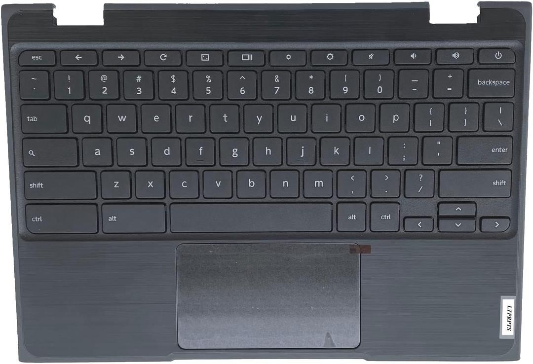 Replacement for Lenovo 100e Chromebook 2nd Gen 81MA Laptop Upper Case Palmrest Keyboard Touchpad Assembly Part 5CB0T79741 Black
